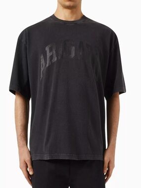 AXEL ARIGATO Link Washed T-Shirt in Black Size M